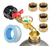 Genérico Indicateur de niveau de cylindre de propane, adaptateur moniteur pour gaz, testeur de niveau de réservoir - Pour barbecue, poêle, camping, barbecue, jardin, maison et utilisation en extérieur