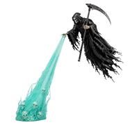 Generico Lampe d'étagère - Figurine flottante d'Halloween avec crânes | Éclairage en résine et LED, design de personnages flottants, lampe de bureau effrayante, lampe d'étagère de