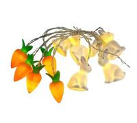 Generico Lampe lapin mignonne LED réglable alimentée par piles - Guirlande lumineuse décorative pour intérieur et extérieur - Pour maison, chambre, salon, étagère, fenêtre, jardin, balcon, vacances
