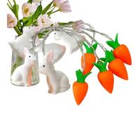Generico Lampe lapin mignonne LED réglable alimentée par piles - Guirlande lumineuse décorative pour intérieur et extérieur - Pour maison, chambre, salon, étagère, fenêtre, jardin, balcon, vacances