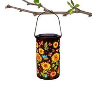Generico Lanterne à énergie solaire, LED imperméable décorative, lanternes d'extérieur imperméables pour décoration de jardin, terrasse, balcon, maison, rustique, femmes, fête, maison