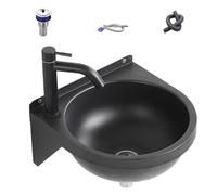 Generico Lavabo de 12 pouces | Acier inoxydable 304 - Robinet combiné | Lavabo monotrou pour salle de bain cuisine maison bar hôtel buanderie salle de bain moderne lavage à la main