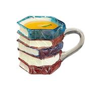 Generico Livre de café thermique avec effet vieilli, 200 ml, livre avec peinture 3D et poignée, pour femmes, hommes, bibliolaires, lecteurs, amateurs de lecture, Noël, anniversaire, lait, thé