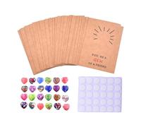 Genérico Lot de 24 cartes d'amour romantique en papier pour enfants, camarades de ole, bureau, voyages, anniversaires et vacances