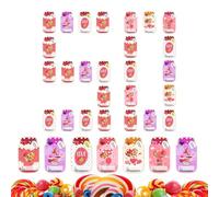 Generico Lot de 50 cartes postales Bonbons pour Saint Valentin en forme de vase, fournitures pour fêtes | Cartes d'échange Saint Dolce - pour rendez-vous, couple, école, bureau, garçons et filles