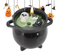 Genérico Lot de bougies d'Halloween, décoration parfumée de soja, lumière de centre de table de Noël, pour cheminée, chambre, salle de bain, table de salle à manger, décoration de méditation