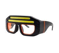 Generico Lunettes de sécurité LED - Visière réglable avec détecteur de mouvement, visière frontale LED rechargeable, pour travaux industriels, menuiserie, métallurgie, soudure
