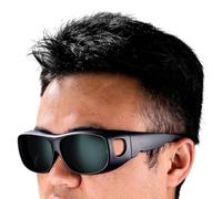 Generico Lunettes de soudage - Visière antireflet, lunettes de protection avec obscurcissement automatique, accessoire de sécurité industrielle avec couverture enveloppante, fonctionnement avec lampe
