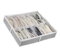 Generico Meuble à chaussures sous le lit, meuble à chaussures sous le lit, boîtes à chaussures pliables en tissu, organisateur pour ranger les chaussures, pour un total de 6 paires, porte les