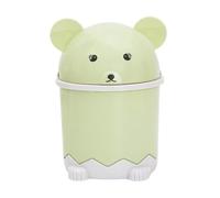 Genérico Mini poubelle de bureau - Poubelle de table avec couvercle rabattable, panier en forme d'animal, poubelles à peluches pour la maison, le bureau, la chambre