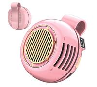 Genérico Mini ventilateur à clip rechargeable rotatif à 360 degrés sans pales alimenté par piles pour le cou, la taille, le bureau, l'école, la plage