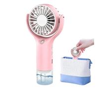Generico Mini ventilateur brumisateur rechargeable USB à 3 vitesses - de voyage à main - pour extérieur, patio, plage, camping, jardin, sport et bureau