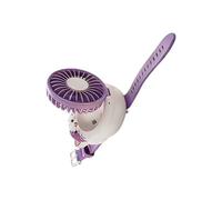 Genérico Mini ventilateur, pliable avec sangle pour le poignet, petits ventilateurs portables en forme d'horloge pour enfants, été, intérieur, maison, école, salle de classe, voyage, vacances