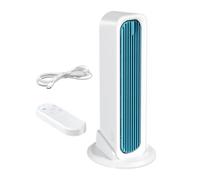 Genérico Mini ventilateur tour portable oscillant silencieux sans pales | Ventilateur de bureau rafraîchissant climatisé pour bureau à domicile, salon, chambre, bureau et table de nuit