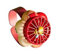 Generico Mini ventilateurs - Refroidissement d'été horloge 3 vitesses, mini ventilateur portable à piles - Pour extérieur, plage, camping, pique-nique, maison, chambre d'école, filles et garçons