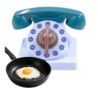 Genérico Minuteur de cuisine téléphonique - Minuteur mécanique à corde de 60 minutes de dessins animés mignon, ABS avec alarme forte, rotation à 360 degrés | Petit compte à rebours manuel
