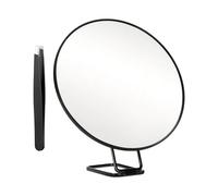 Genérico Miroir de maquillage grossissant 30 x pliable en verre avec poignée pour maison, salle de bain, coiffeuse, bureau, chambre, travail
