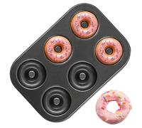 Genérico Moule à donuts au four - Acier au carbone antiadhésif réutilisable - Ustensile de cuisine pour beignets, bagels, , maison, appartement, camping, barbecue, cadeau maison