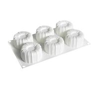 Generico Moule en silicone pour gâteaux et desserts, moule à pudding résistant à la chaleur à 6 cavités, moules pour gâteaux, mousses et desserts français | pour pudding, brownie, pâtisserie, truffe