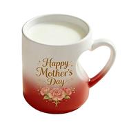 Genérico Mug en céramique - Tasse à changement de couleur | Tasse en céramique en forme de cœur pour café - Pour la fête des mères Chocolat Thé Lait Eau Maisons Réunions Événements Chambre