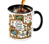 Generico Mugs Papa, avec impression de carte automobile, 330 ml, café en céramique, idéal pour hommes, femmes, pères, maris, mamans, , bureau, adultes, fête des pères