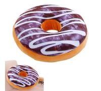 Genérico Oreiller en peluche de donut : mignon oreiller en forme de nourriture, jouet de coussin de donut, en peluche, couverture 3D | pour cadeau faveurs décorations