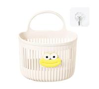 Generico Organisateur de stockage mural - Étagère murale de salle de bain | Panier de douche caaddy | Maquillage de shampooing Sollep | Panier de rangement avec crochet | Sac organisationnel multi