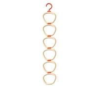 Generico Organiseur de chapeaux - 82 cm 6 étagères | Cintre de porte, sans | 82 cm 6 anneaux, support sans perçage, polypropylène robuste, pour casquettes de baseball, placard, chambre à coucher, entrée