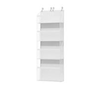 Generico Organiseur de porte - Étagère à 4 niveaux, de poches pour suspendus, étagère pour porte verticale, organiseur multi-poches | pour poupées, vêtements, salles de bain, armoires, crèches