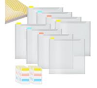Genérico Organiseur de transparent 12 x 12 cm | Album de scrapbooking avec onglets indexés, classeur multicouche avec séparateur robuste, organiseur pratique et