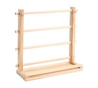 Generico Organiseur, design optimisé du fuseur, 40 x 15 x 40 cm, présentoir pour bobines en bois, étagère pour rangement, accès facile, pour l'artisanat des fleuristes, emballage au crochet