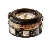 Genérico Organiseur empilable double couche pour snacks | Boîtes à goûter pour cuisine, maison, bureau, famille et amis