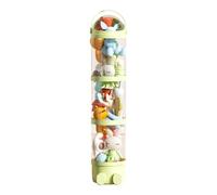 Generico Organiseur en forme de tube pour jouets 162 cm, seau transparent à 4 niveaux avec porte-poupées compact pour chambre d'enfant et salle de jeux