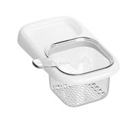 Generico Panier à évier - Panier de vidange triangulaire suspendu de 22 cm | Étagère d'angle pour évier de cuisine | Organisateur de savon éponge pour vaisselle 150 g