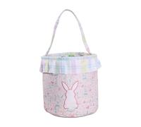 Generico Panier de Pâques - Seau doux pour lapin avec queue de Pom-Pom, sac vide pour lapins, sac cadeau en toile, pour boîtes de Noël | garnitures personnalisées pour ba