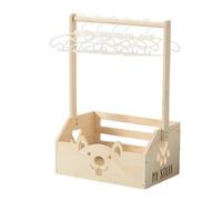 Genérico Panier de rangement pour bébé - Armoire de 50,8 cm | Étagère en bois - Support pour fournitures de salle de bain de crèche pour chambres de douches, appartements, installation facile