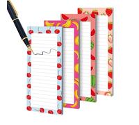 Genérico Paper Pad - 21,5 x 9 cm Cute Smooth Writing Easy Tear-Off, Lightweight Lined Notepads for Work Study, for Home Office, School, College Classroom Outdoor Travel Work, Study Shopping List Women