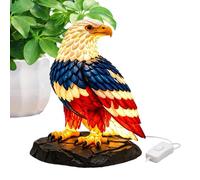Genérico Patriotic Eagle Nightlight - Résine Red White Blue Sculpture, American Flag Eagle Statue Nightlight | For Shelf Nightstand Fireplace Nappe Bedroom Independence Day Memorial Day