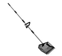 Generico Pelle à long manche pour poulailler - Outils de nettoyage pour poulailler - Manche long pour déchets animaux, volaille, bière, litière, sable, jardin, cour, pelouse et patio