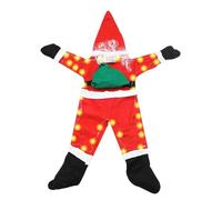 Genérico Père Noël grimpeur de Noël - Décoration murale extérieure - Pour utilisation en extérieur, réunions, salles de classe, portes, fenêtres, , porches, patios, toits