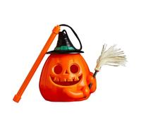 Genérico Phare de LED avec poignée ergonomique et lumière chaude | Décoration de citrouille éclairée pour Halloween pour chambre, salon, bureau, étagère extérieure, fête festive