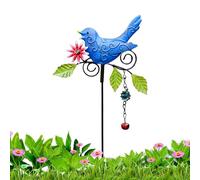 Generico Piquets de jardin - Esthétique en forme de | Métallique avec pour pots | Pour extérieur, cour arrière, porche, cour, parterre, pot, balcon, intérieur, maison de campagne, printemps, nature