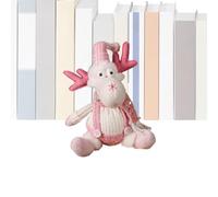 Genérico Plush Santa Claus Figurine de Noël, balançoire de luxe de Noël, décoration de vacances douce et adorable à collectionner pour étagères et étagères décoration de jardin