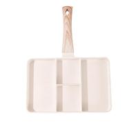 Generico Poêle anti-adhésive divisée pour gril - Petit déjeuner complet à l'aise, poêle à petit déjeuner divisée en sections, pour colaion, en aluminium avec revêtement antiadhésif | Mini pancake pan