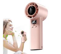 Genérico Portable Handheld Fan, Digital Display Blower, Rechargeable Turbo Device, 100 Speed Cooling Power, Ultra Quiet for Travel, Camping, Bedroom, Beach Hiking