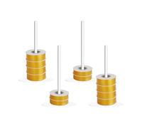 Generico Portanastro - Organisateur de bobines en acrylique transparent de 4 pièces, support pour rouleau au crochet pour fournitures d'enroulement de ruban | Étagère de rangement