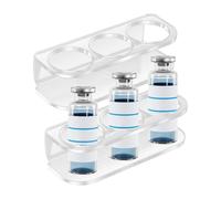 Genérico Porte-ampoules, rangement pour flacons 2 pièces, organiseur à 3 fentes réutilisable mural pour médecine domestique diabétique femme homme cuisine
