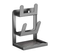 Generico Porte-couvercle pour casserole : support vertical pour poêle avec plateau anti-goutte, porte-casserole | Support pour ranger le couvercle du récipient de l'armoire de cuisine,
