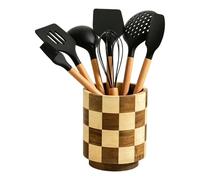 Generico Porte-ustensiles de cuisine organisateur pour couverts de cuisine | Pot de rangement pour ustensiles pour spatules, baguettes, batteur à main, pinces, pour la maison, le dortoir et la ferme