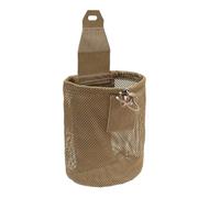 Generico Pour Déchets | Sac De Rangement Pliable À Accrocher À La Taille En Nylon Filet 19x23 Cm | Sac De Collecte Utilitaire Tactique | Camping Chasse Forage Collecte Déchets , Kaki,
